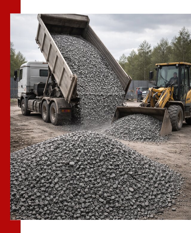 Доставка и продажа щебня гранитного в Ачинске