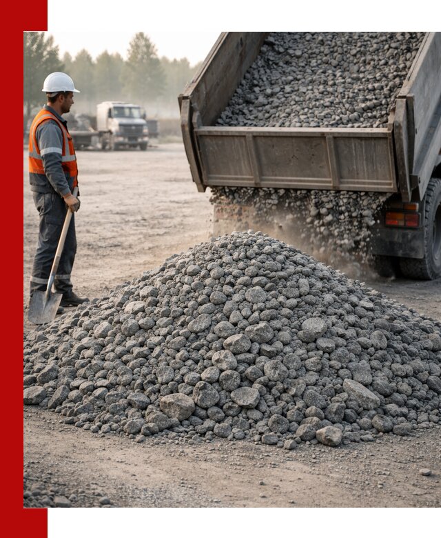 Гранитный щебень фракции 100–201 для строительства в Ачинске