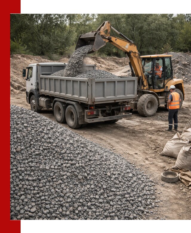 Доставка гравийного щебня в Ачинске оптом и в розницу