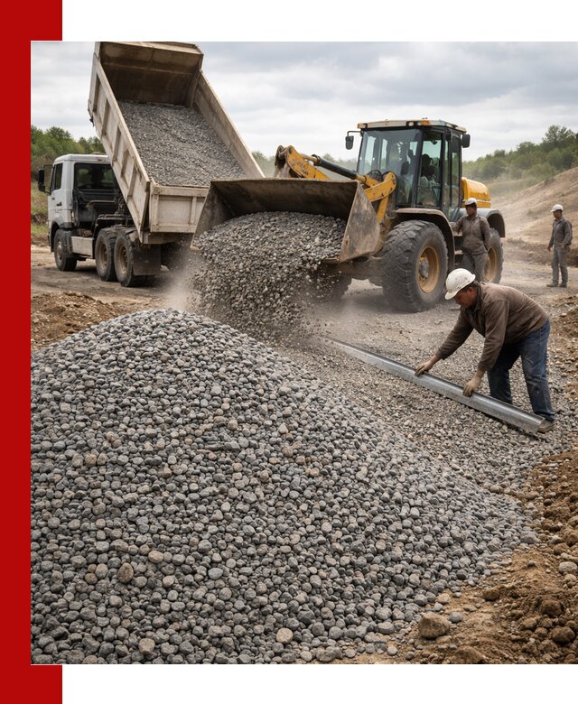 Гравийный щебень фракция 5-20 с доставкой в Ачинске