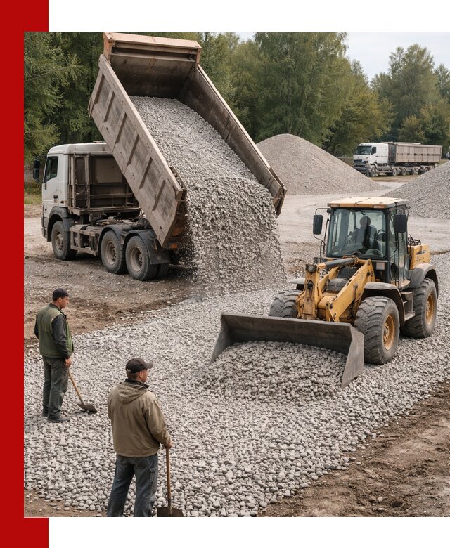 Купить гравийный щебень фракция 20-40 в Ачинске с доставкой