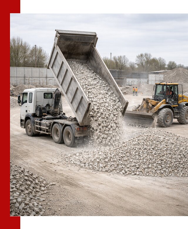 Доставка и продажа известнякового щебня в Ачинске