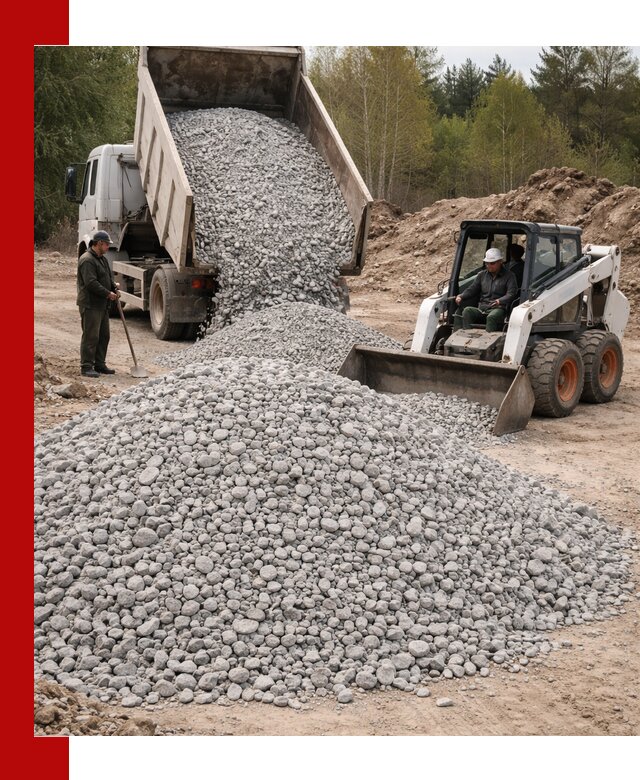 Доставка доломитового щебня в Ачинске напрямую от карьера