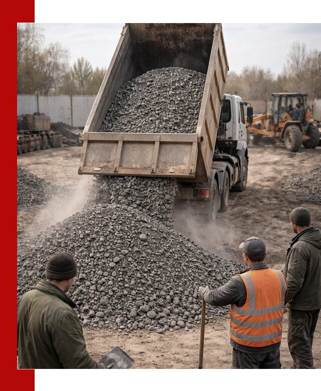 Доставка шлакового щебня в удобные сроки по выгодной цене в Ачинске