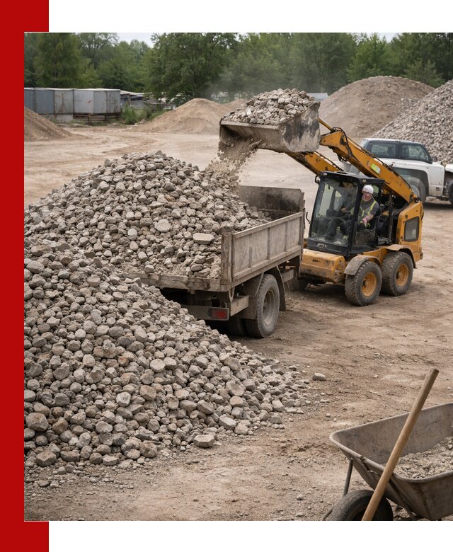 Доставка вторичного щебня в Ачинске для строительных работ