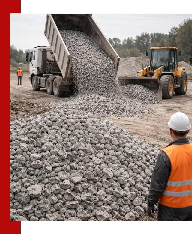 Доставка бетонного щебня фракции 20-40 в Ачинске