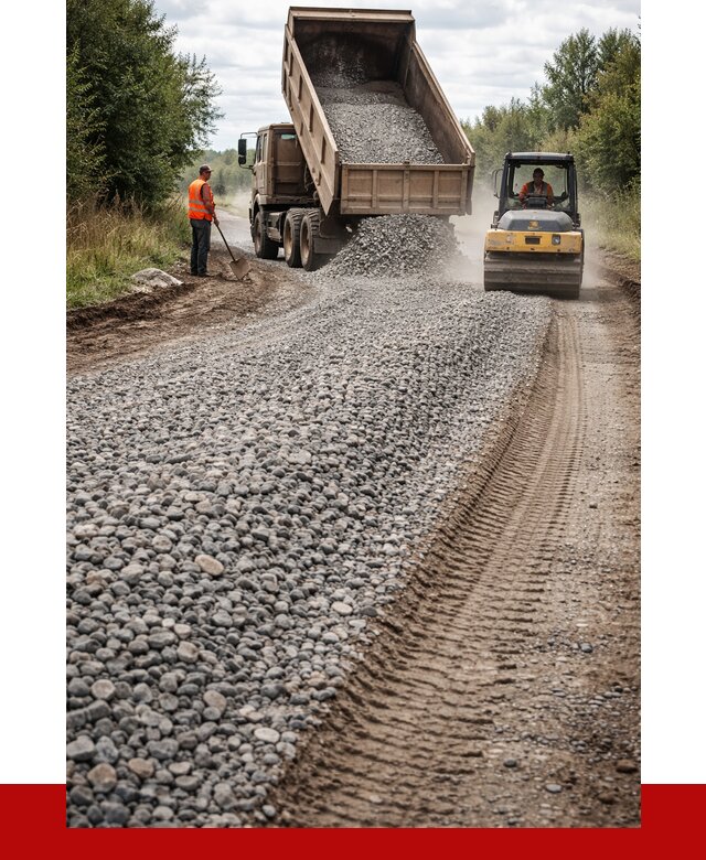 Щебень для отсыпки дороги в Ачинске от 2735 р. ПРОНЕРУДЧнс