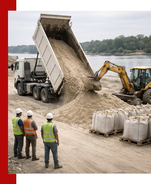 Доставка речного песка в Ачинске самосвалами и погрузкой