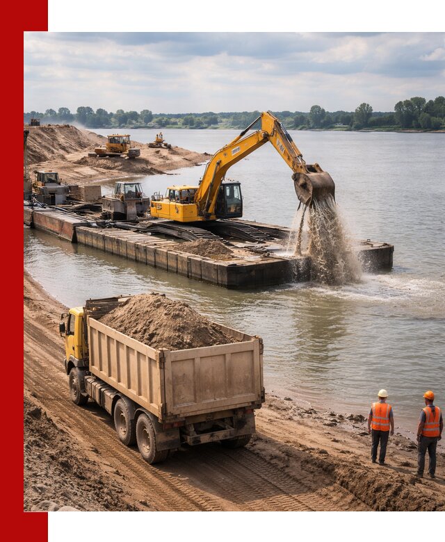 Намывной песок с доставкой в Ачинске оптом и в розницу