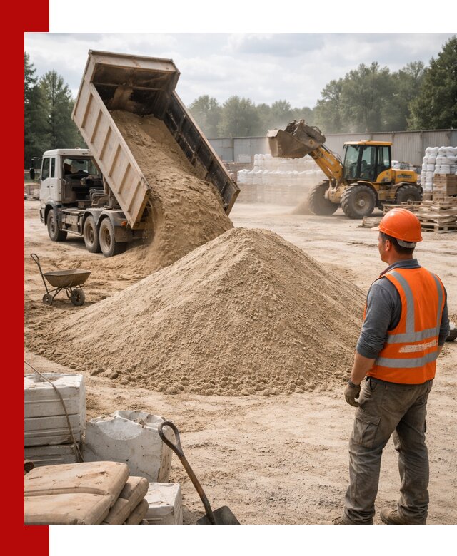 Доставка строительного песка с самосвалом в Ачинске