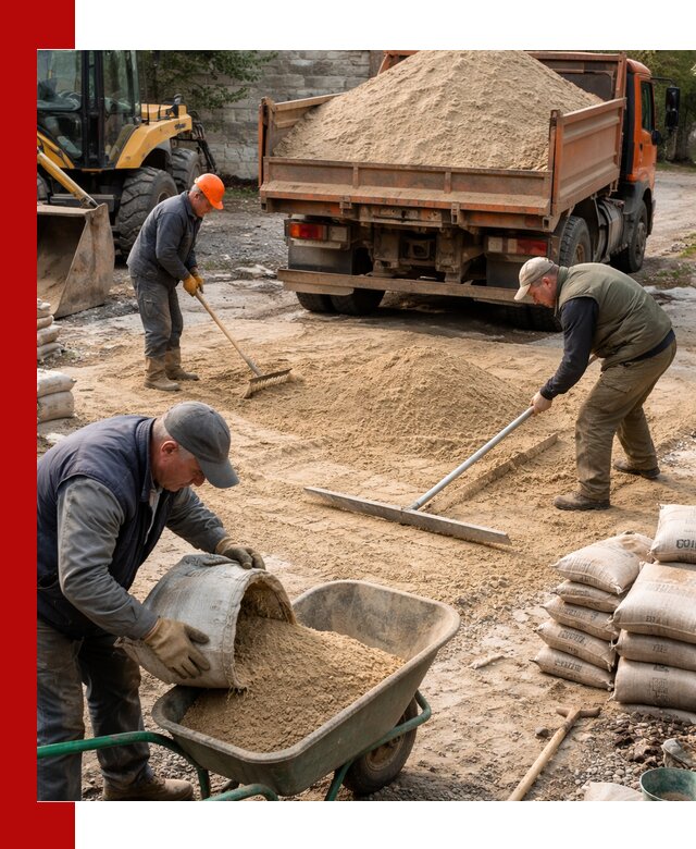 Поставка песка для стяжки в Ачинске с быстрой доставкой