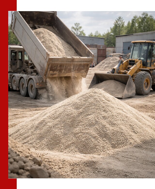 Кварцевый песок с доставкой в Ачинске для строительных работ