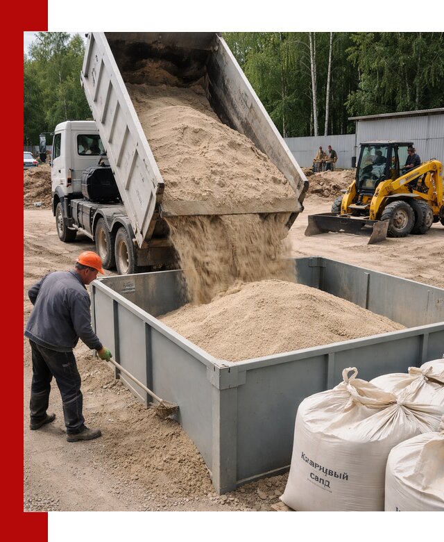 Кварцевый песок для фильтра в Ачинске — доставка и качество