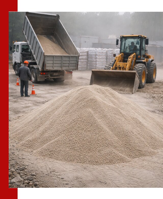 Кварцевый песок фракция 0–8 для стройработ в Ачинске