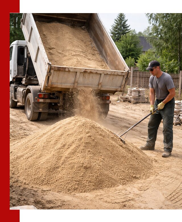 Доставка сухого песка самосвалами в Ачинске