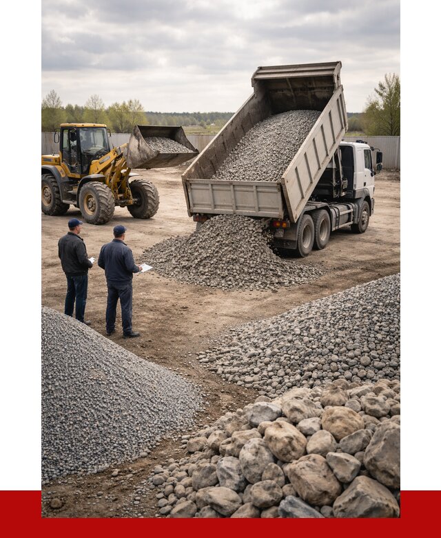 Гравий и камень с доставкой в Ачинске от 4255 р. - ПРОНЕРУДЧнс