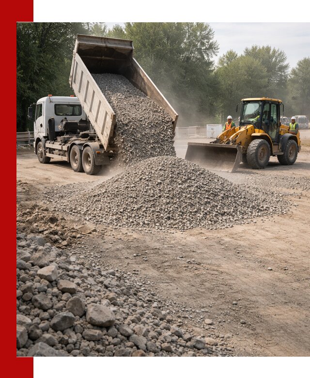 Гравий фракция 5–20 доставка в Ачинске оптом и в розницу