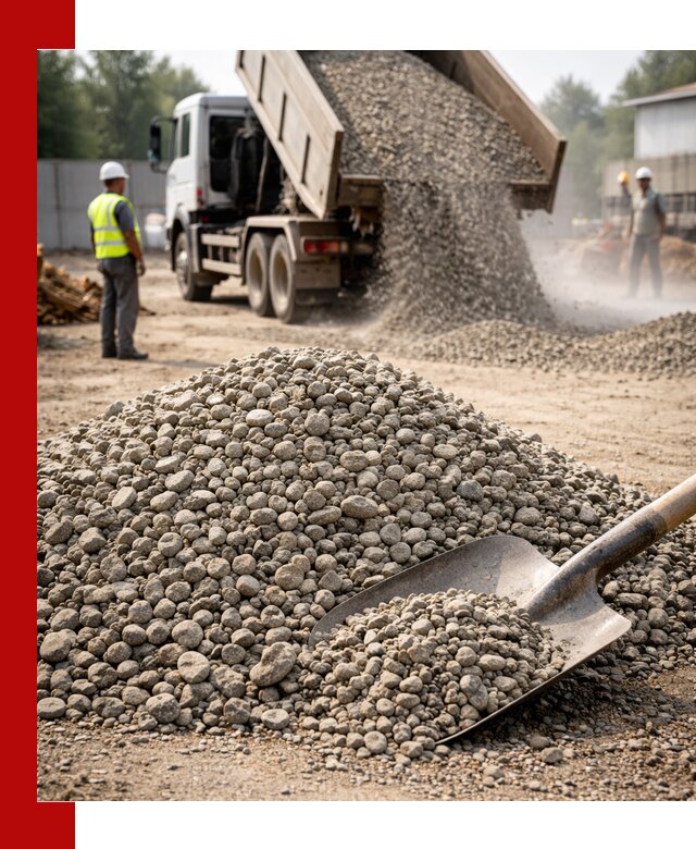 Доставка гравия фракции 20-40 в Ачинске с самосвалами