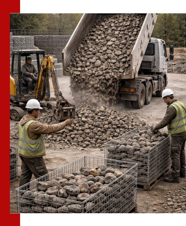 Камень для габионов фракция 100–201 в Ачинске