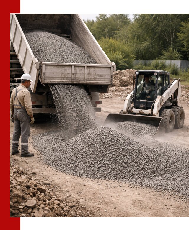 Доставка гравийного отсева 0-5 в Ачинске оптом и в розницу