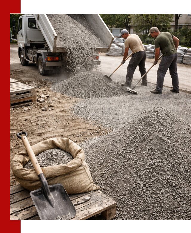 Отсев для тротуарной плитки в Ачинске — доставка и укладка