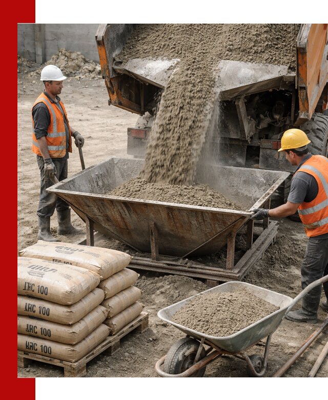 Доставка цементно-песчаной смеси М100 в Ачинске