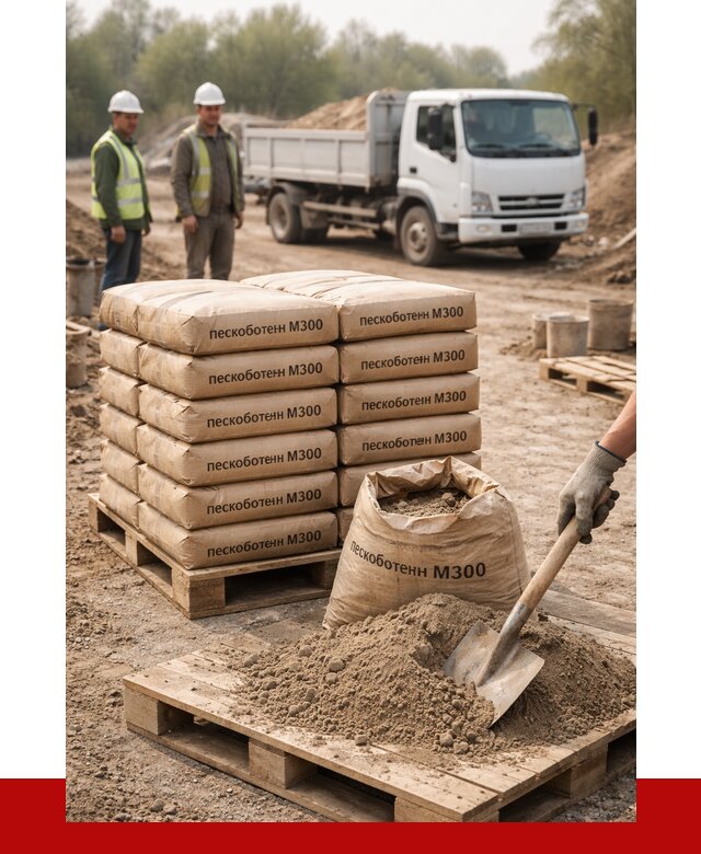Пескобетон М300 в Ачинске с доставкой от 4710 р. за куб | ПРОНЕРУДЧнс