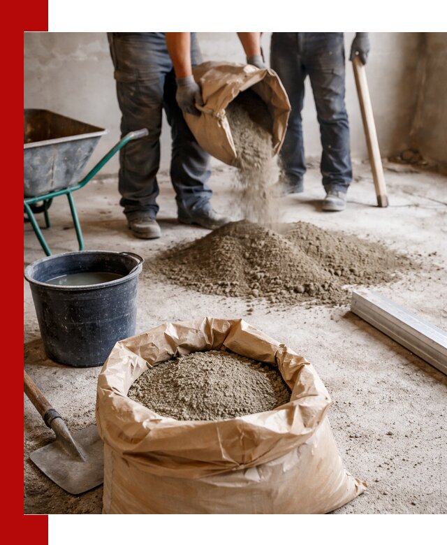 Доставка сухой смеси для стяжки в Ачинске