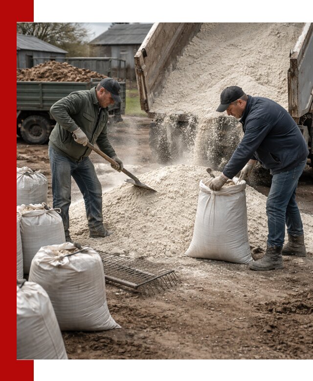 Доставка извести пушонки в Ачинске оптом и мелким оптом