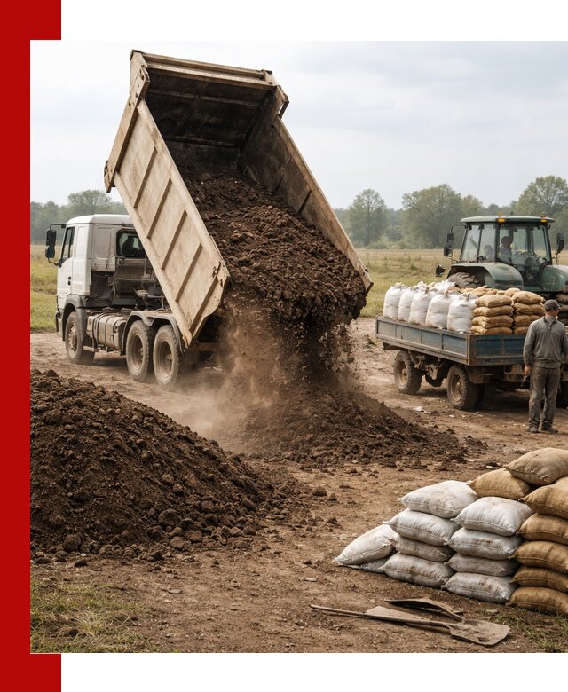 Доставка грунта и удобрений оптом в Ачинске для сельхоз и строительства