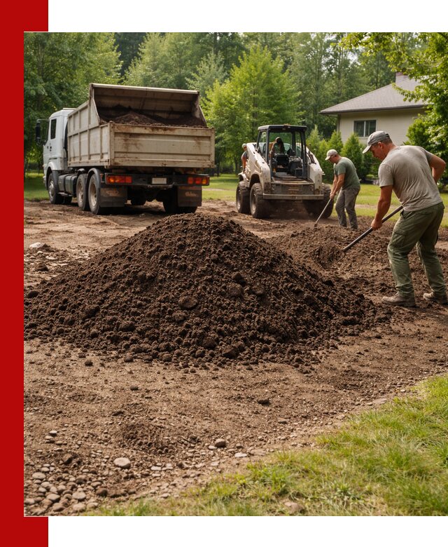 Доставка и укладка грунта для газона в Ачинске