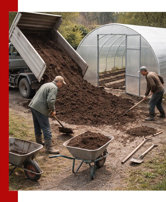 Грунт для теплицы с доставкой в Ачинске — плодородный субстрат под растения