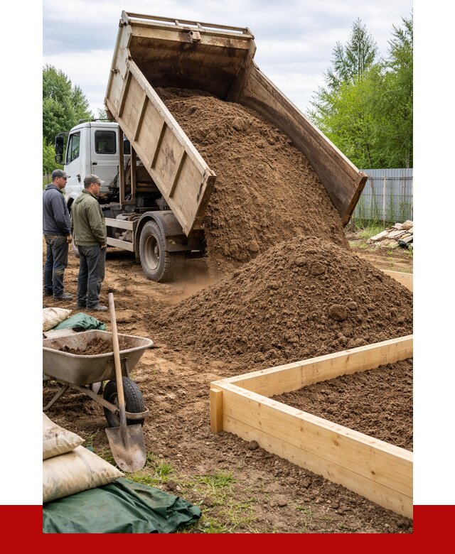 Торфо песчаная смесь в Ачинске с доставкой от 1874 р. | ПРОНЕРУДЧнс