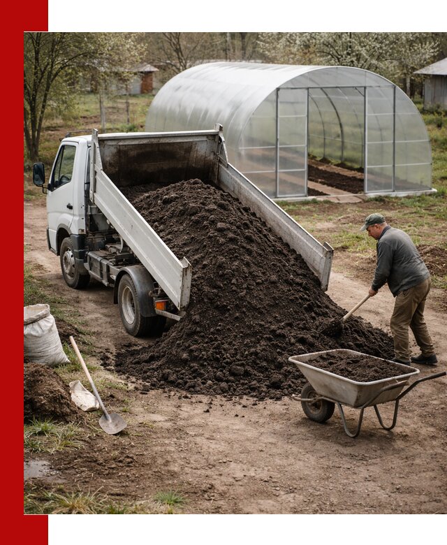 Чернозем для теплицы с доставкой в Ачинске