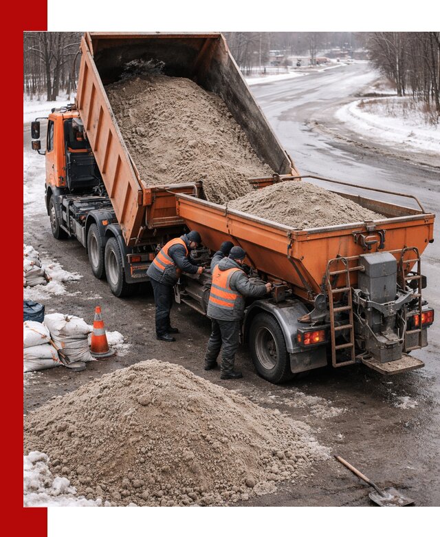 Поставка и вывоз пескосоля в Ачинске оптом и в розницу