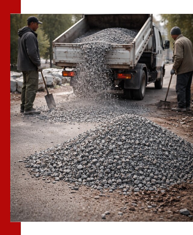 Гранитная крошка для посыпки дорог и тротуаров в Ачинске