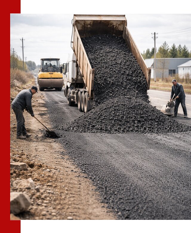 Асфальтовая крошка для дорог в Ачинске — поставка и доставка