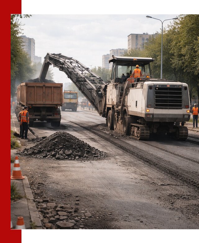 Фрезерованный асфальт в Ачинске — удаление и вывоз старого покрытия