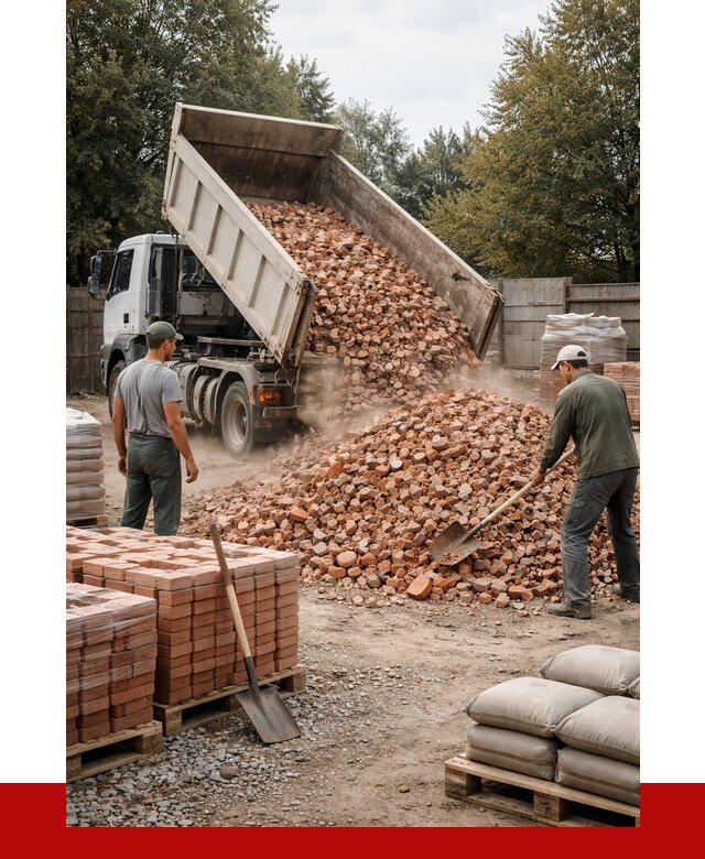 Бой кирпича в Ачинске с доставкой от 4255 руб/куб | ПРОНЕРУДЧнс