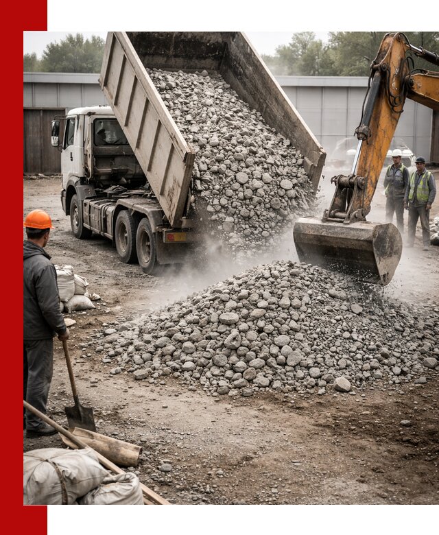 Доставка дробленого бетона в Ачинске оптом и в розницу