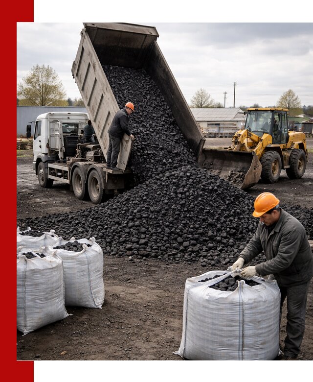 Доставка каменного угля в Ачинске оптом и в розницу