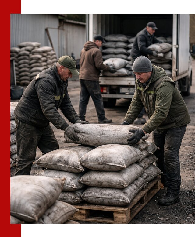 Доставка угля в мешках по выгодным ценам в Ачинске