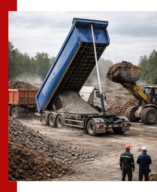 Аренда тонар 40 тонн в Ачинске с доставкой материалов