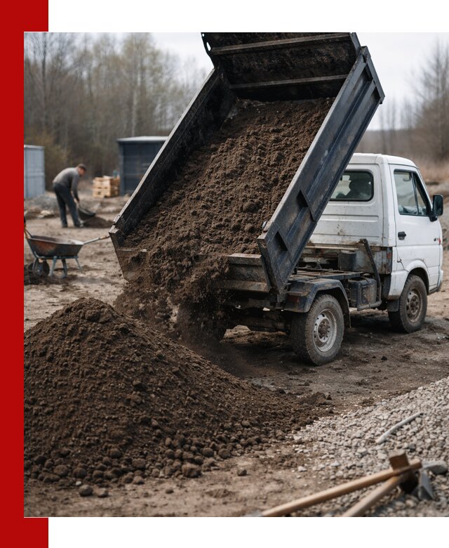 Аренда минисамосвала в Ачинске для доставки сыпучих материалов