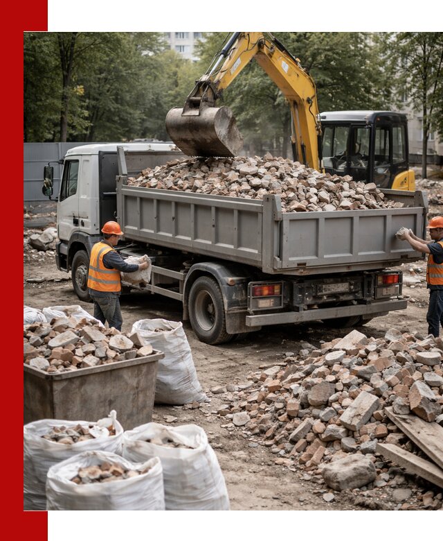 Вывоз строительного мусора в Ачинске с самосвалами и контейнерами