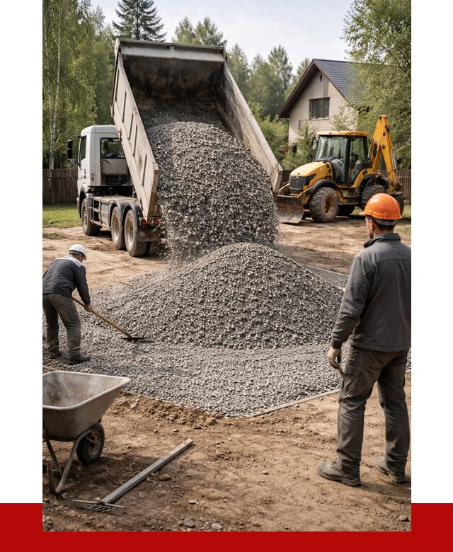 Отсыпка участка щебнем в Ачинске от 6585 р. ПРОНЕРУДЧнс