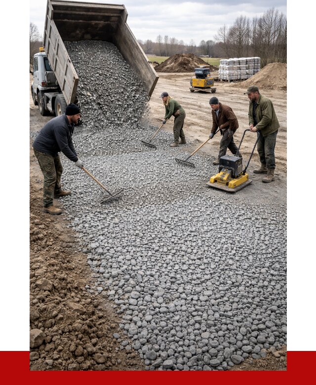 Устройство щебеночной подушки в Ачинске от 4559 р. ПРОНЕРУДЧнс